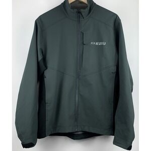 Kuiu Rubicon Gray Full Zip Pocket Men's Jacket 140G Fleece Softshell Size M